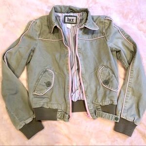Urban Outfitters Green Distressed Jacket vintage